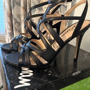 Sam Edelman Aviana Black Strappy Heels